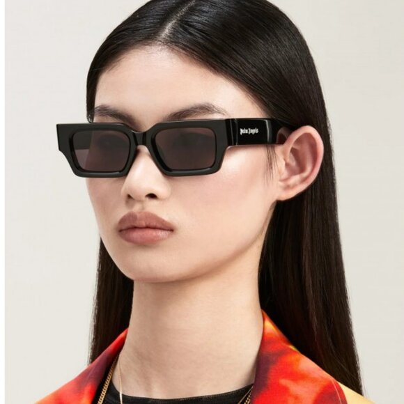 Palm Angels PERI086 HYDE 0921 Sunglasses Grey Rectangle Frame, Cameo Lenses - Picture 6 of 11